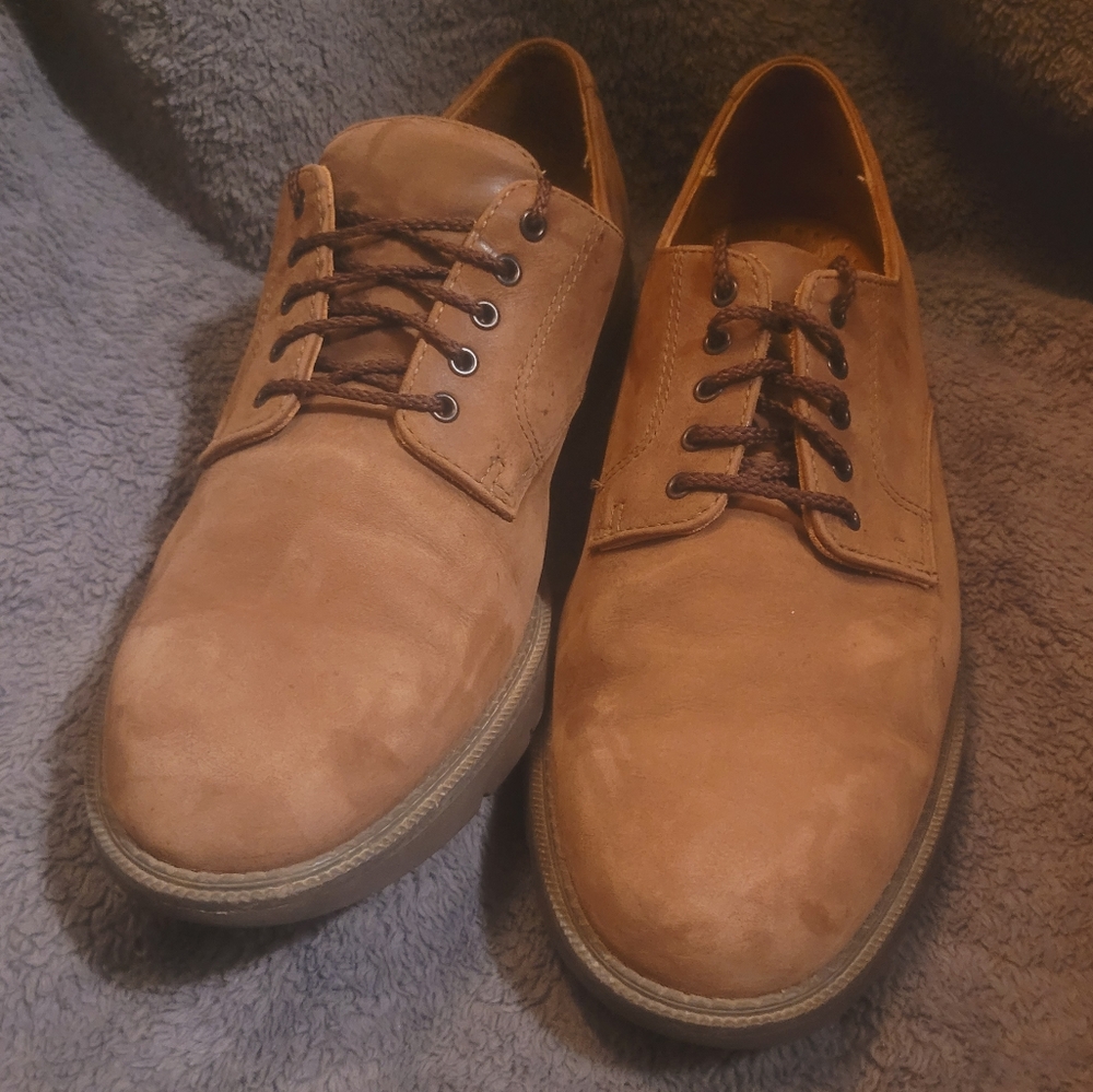 Rockport Waterproof Brown Nubuck Oxfords Men's 13M #M5649
